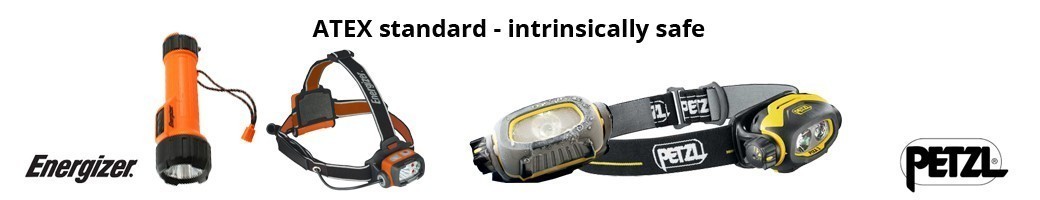 ATEX rated torches - intrinsically safe, ideal for Emergency Preparedness, Fire Safety, Health and Safety