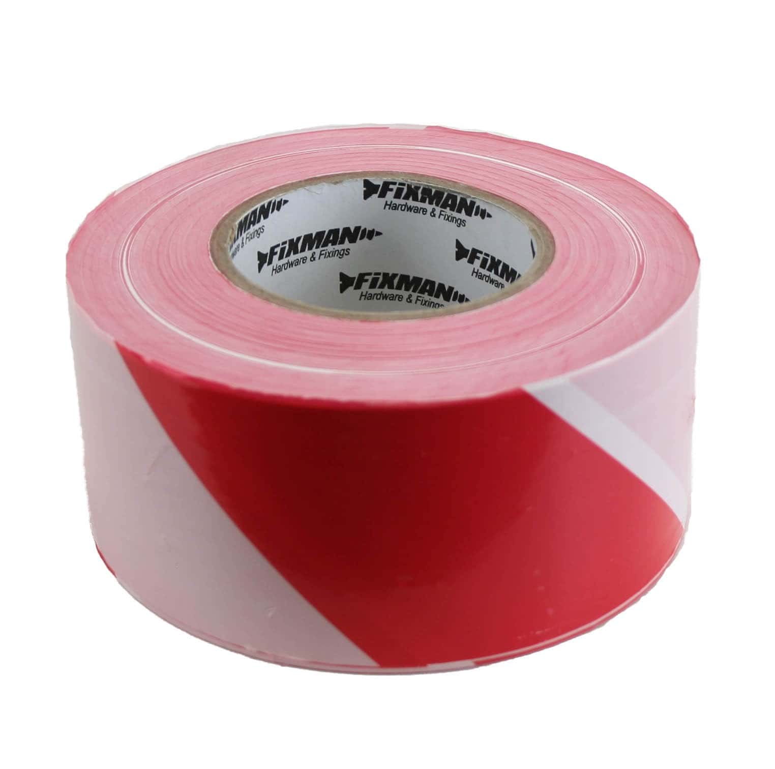 Barrier Tape  Hazard Safety Warning Red White Non Adhesive 500m x 70mm 