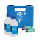 Double Eyewash Station in box with wall bracket