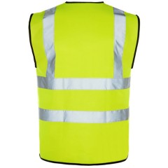 back view of high visibility jacket