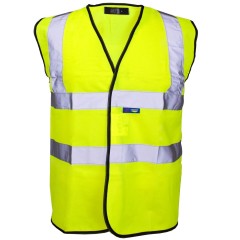 hi viz high visibility waistcoat vest tabbard yellow