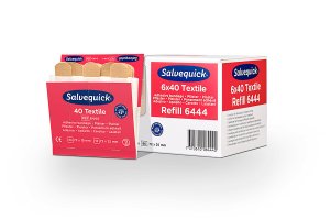 Cederroth Salvequick Fabric Non-Sterile Plaster Refill Pack 6 x 40