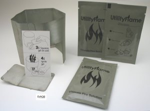 Utility Flame Fuel Gel 3 x 37ml Sachets With Stove