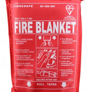 Fire Blanket in Soft PVC Pouch 120cm x 120cm