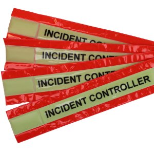 Reflective Armband 'INCIDENT CONTROLLER' with Glow in the Dark Band