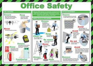 Office Safety Guidance Poster - laminated 59cm x 42cm