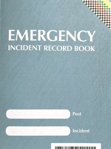 font cover of Emergency Incident Record Book EIRB 