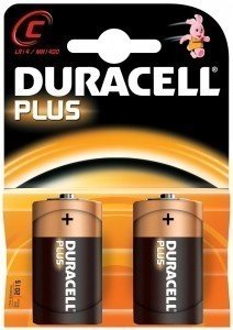 Duracell Plus C Batteries - pack of two