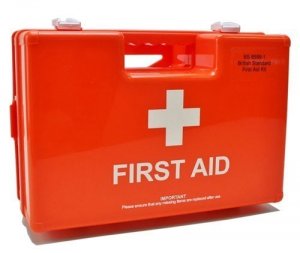 British Standard Orange First Aid Box BS 8599-1 Large