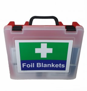 foil blankets red box