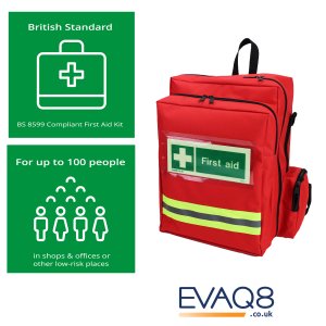 first aid kit for up to 100 people in a low risk place
