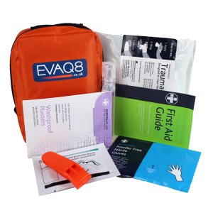 EVAQ8 orange personal first aid kit