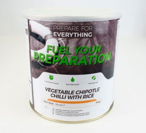 Freeze Dried Tin Vegetable Chilli with Rice