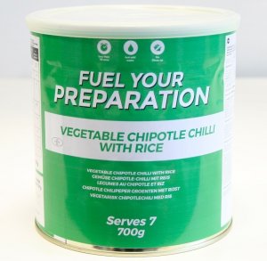Freeze Dried Tin Vegetable Chilli with Rice