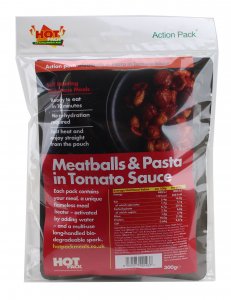 Action Pack Self Heating Meal Kit Meatballs & Pasta