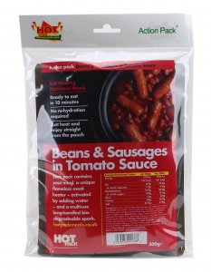 Action Pack Self Heating Meal Kit Sausages & Beans