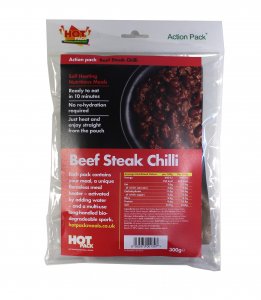 Action Pack Self Heating Meal Kit Beef Steak Chilli