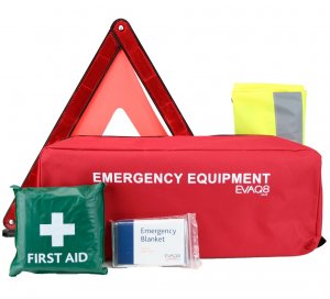 Essential Car Safety Kit with Warning Triangle