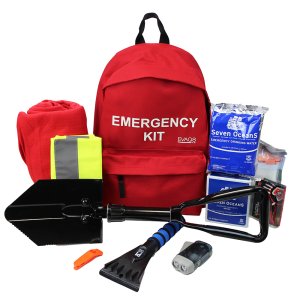 emergency kit for winter breakdowns contents shown