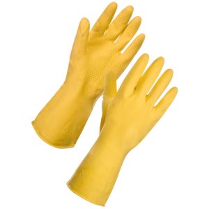 Latex Rubber Glove Pair Size L