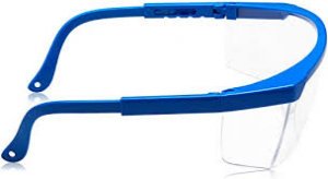 Silverline Wraparound Safety Glasses Blue Frame