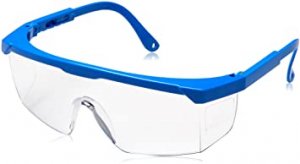 Silverline Wraparound Safety Glasses Blue Frame