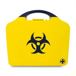 Biohazard Body Fluid Clean-Up Kit 2 Applications in Yellow Box