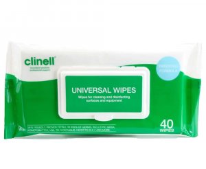 Clinell Universal Surface Sanitising Wipes - NHS Approved