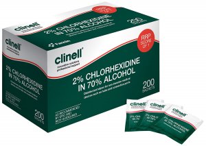 Clinell 2% Chlorhexidine in 70% Alcohol Wipes