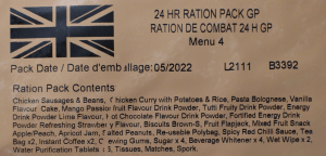 British Army 24 Hour Ration Pack