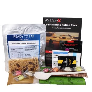 Self heating field ration pack Ration X menu D  Meatballs and pasta
