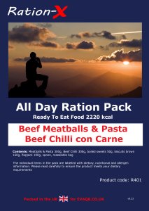 all beef ration pack