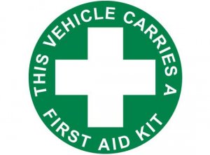 Vehicle First Aid Kit Windscreen Sticker