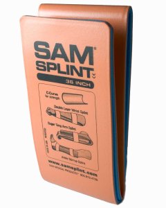 SAM Splint Flat Fold 90cm Multi-Purpose Splint Orange