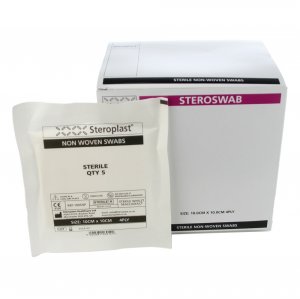 Sterile Non Woven Swabs 10x10cm Pack of 25