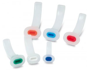 Set Of Colour Coded Guedal Airways 5 Sizes Sterile