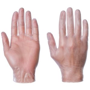 Medical Grade Vinyl Examination Gloves Pair Size Medium