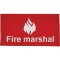 red fire marshal arm band