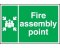 fire assembly point green sign