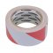 Hazard Warning Tape Red White self-adhesive PVC tape