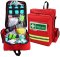 EVAQ8 first response first aid kit in red rucksack