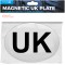 UK Magnetic Car Plate Oval 8cm x13cm For Driving in Europe