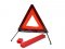 red car warning triangle with storage tube