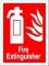Fire Extinguisher Sign - photoluminescent 15cm x 20cm