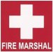 Self Adhesive Sticker Fire Marshal 5x5cm