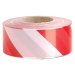 Barrier Tape Non-Adhesive Hazard Warning Tape Red White 100m